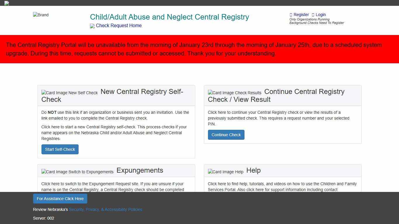 Home Page - DHHS CFS